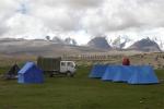 Puku-tso lake, camp