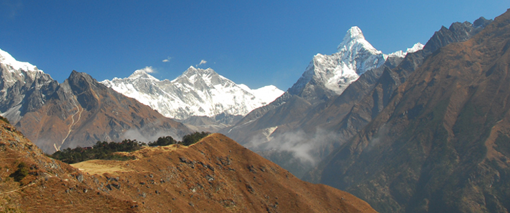 View from above the Syangboche Airport